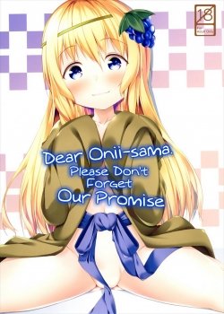 Dear Onii-sama. Please Don't Forget Our Promise